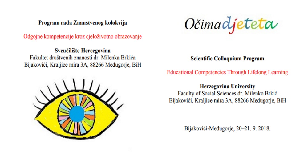 Program rada Znanstvenog kolokvija - Sveučilište Hercegovina